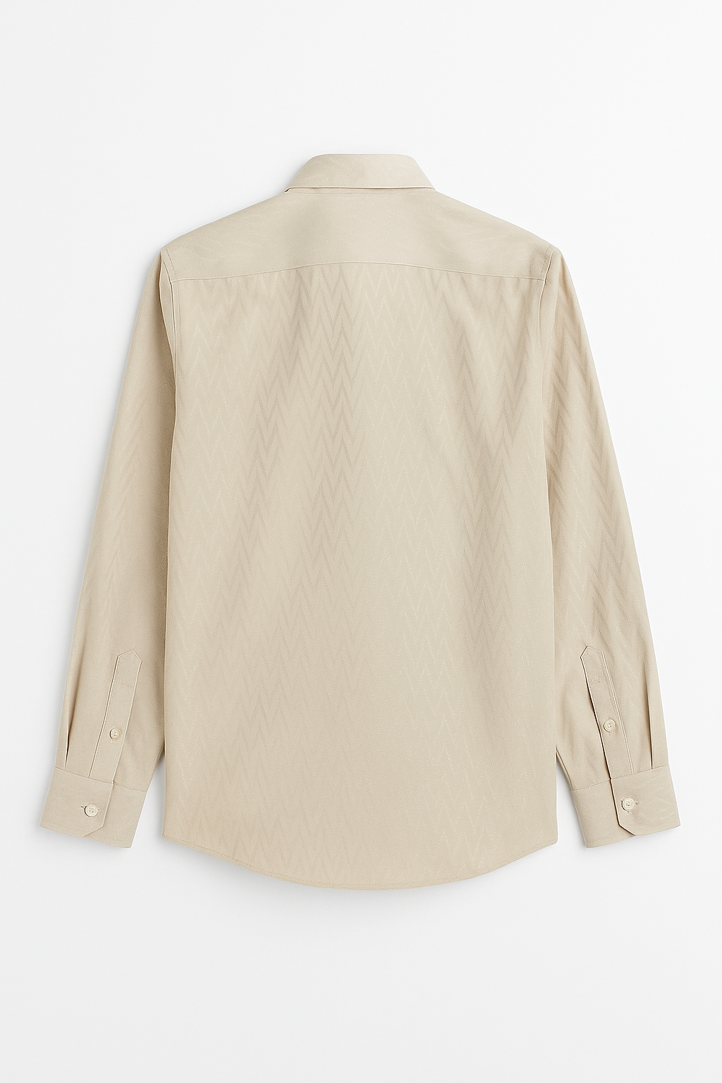 Camisas Para Hombre Jacquard Geométrica ML B55323 Arena