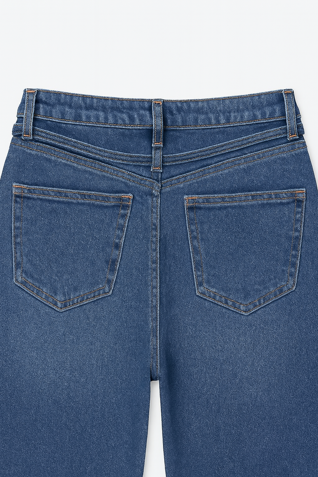 Jeans Para Mujer Recto Con Cinto Mezclilla V51102 Stone