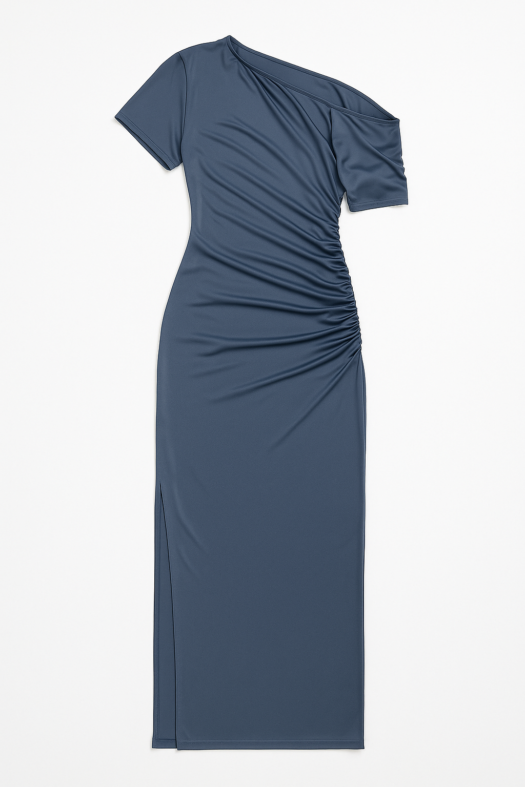 Vestidos Para Mujer Largo Elegante Con Abertura S53110 Azul