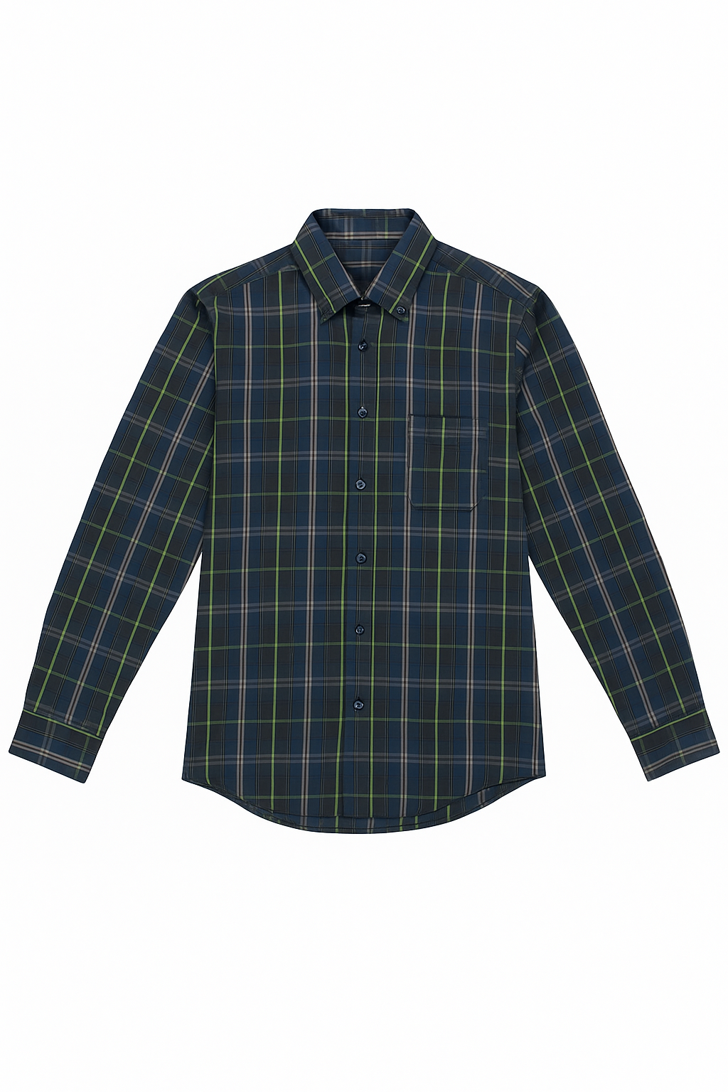 Camisas Para Hombre Cuadros Clásica Con Bolsillo B55207 Oxford