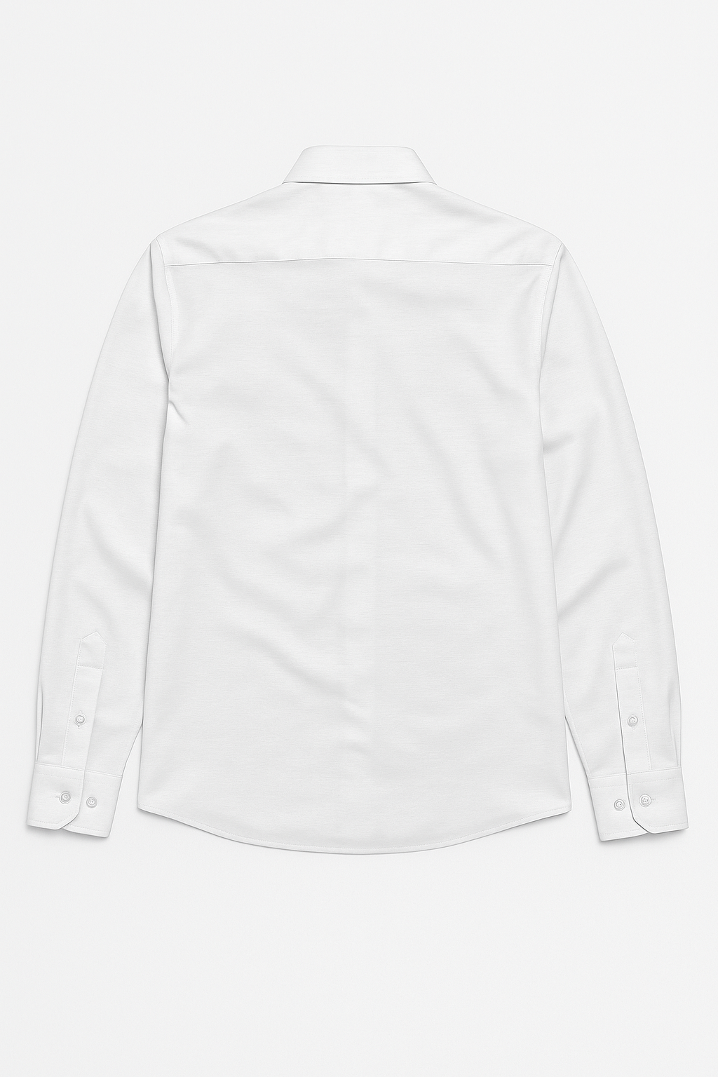 Camisas Para Hombre Jersey Spandex De Punto B55402 Blanco