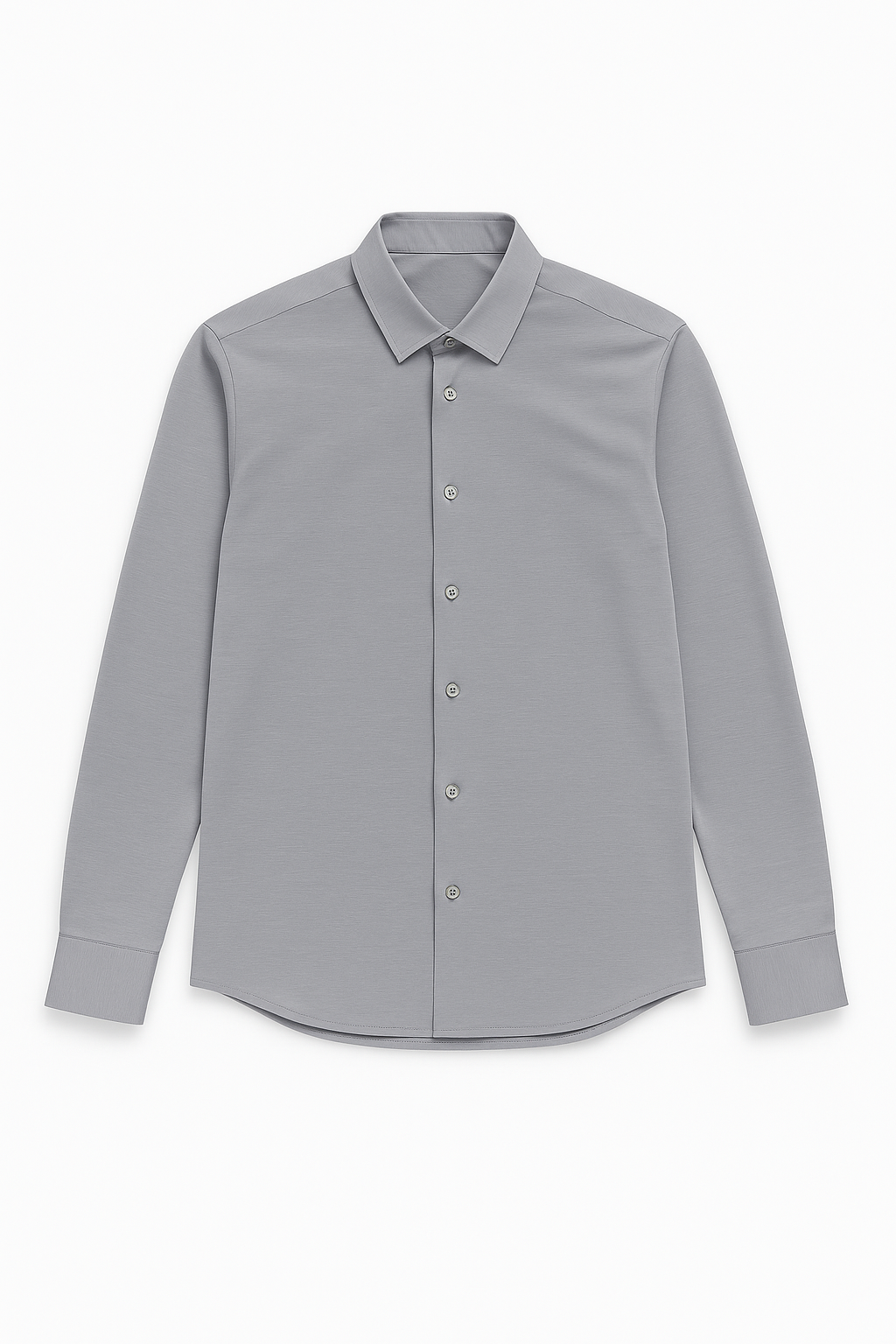 Camisas Para Hombre Jersey Spandex De Punto B55402 Gris