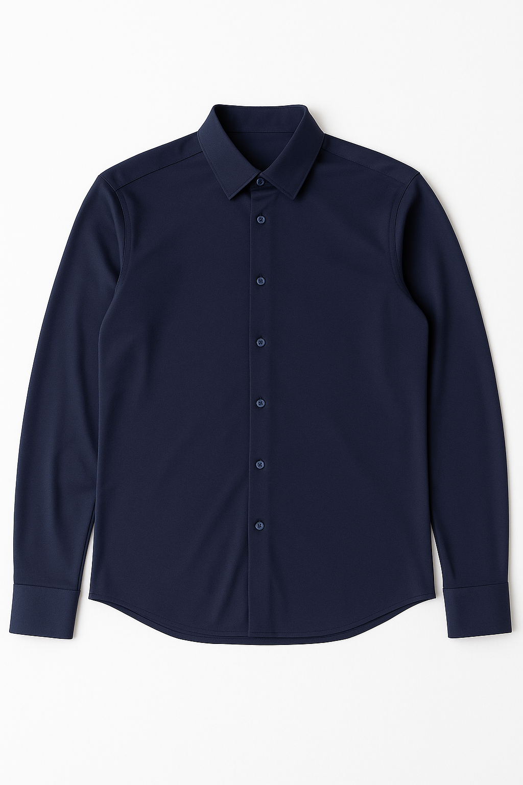 Camisas Para Hombre Jersey Spandex De Punto B55402 Marino