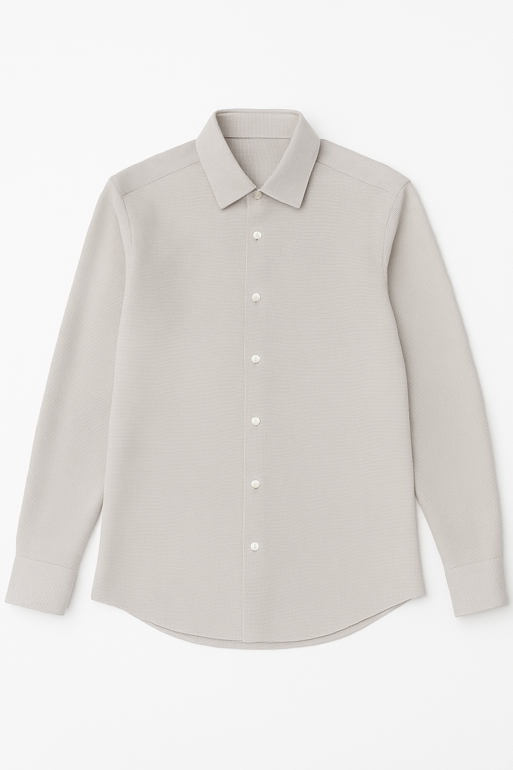 Camisas Para Hombre Spandex Premium Con Textura B55403 Beige