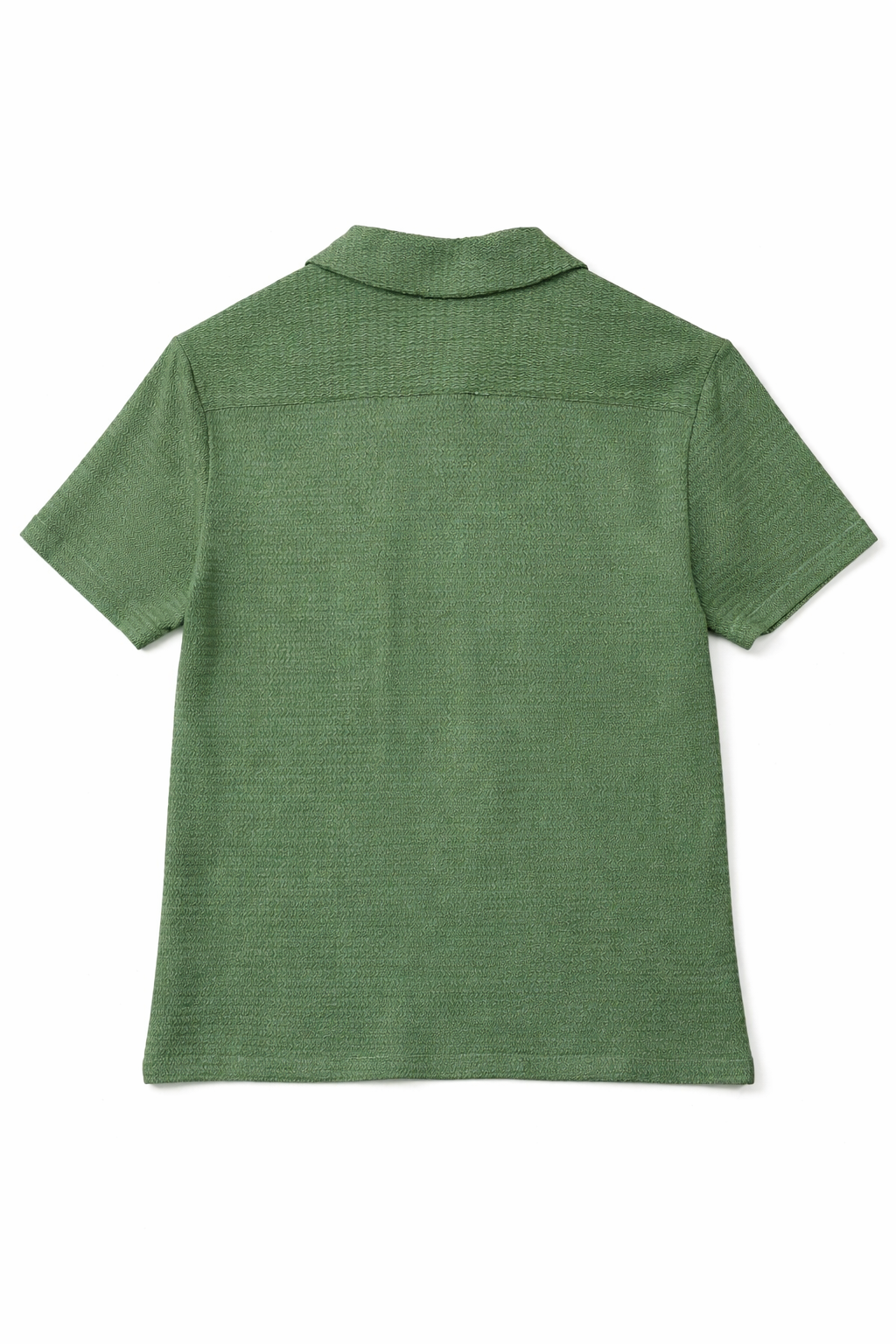 Camisa para Hombre Manga Corta Super Stretch Antiarrugas B61452 Verde