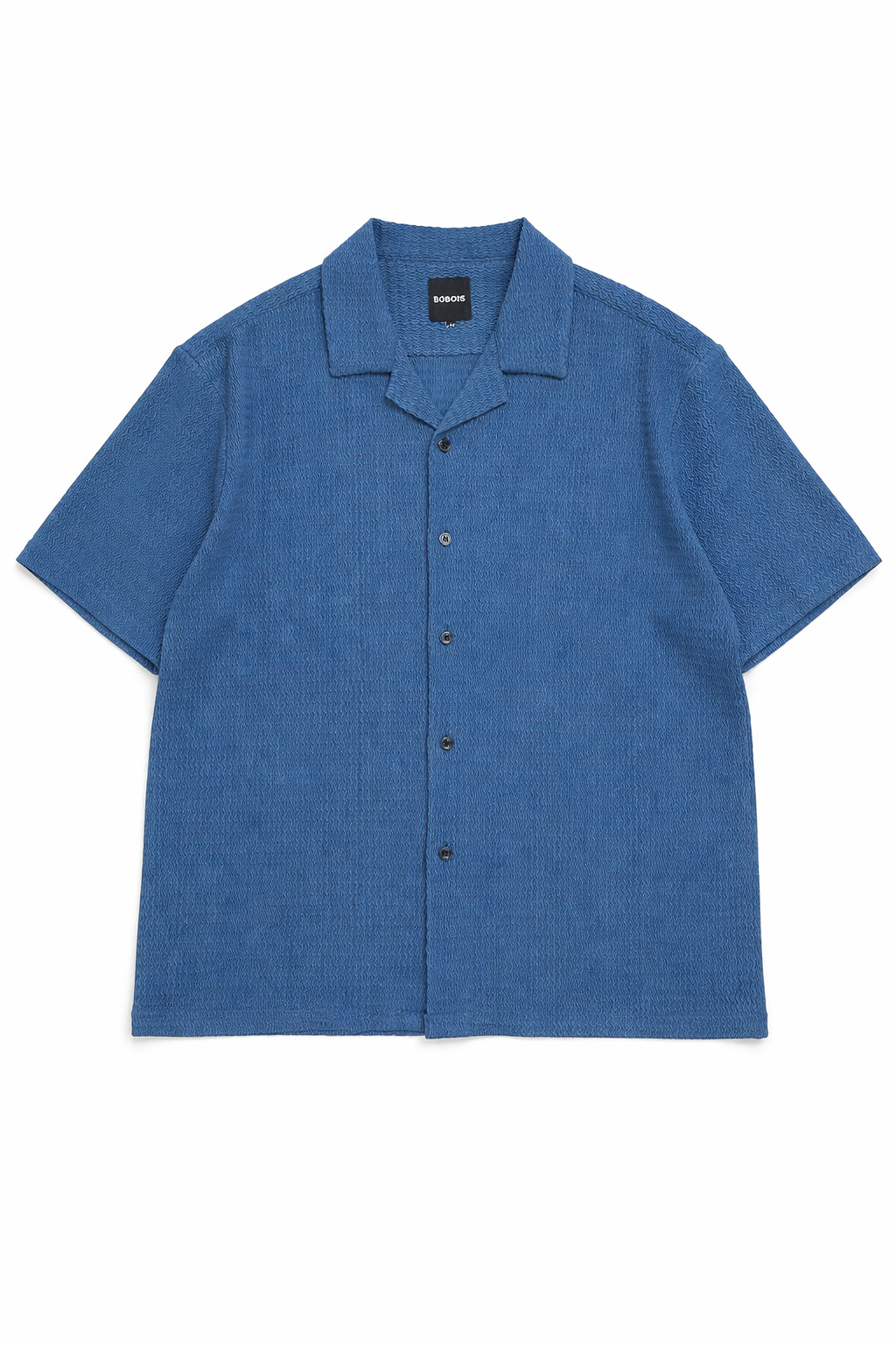 Camisa para Hombre Manga Corta Super Stretch Antiarrugas B61452 Azul