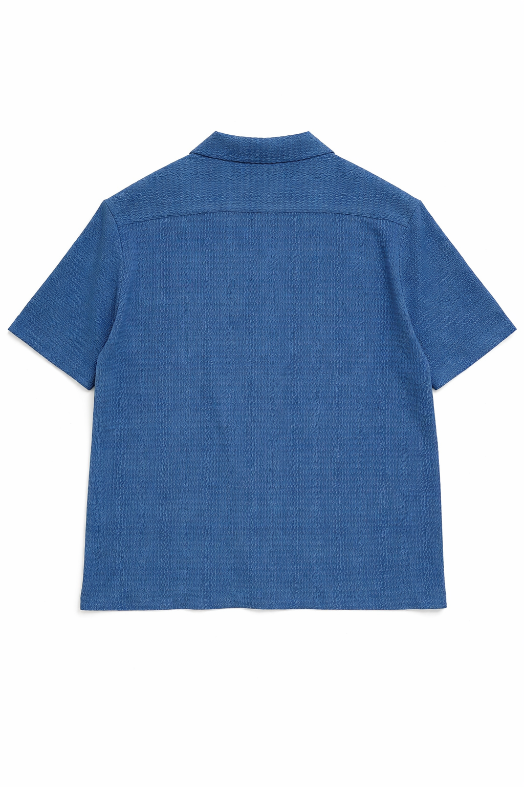 Camisa para Hombre Manga Corta Super Stretch Antiarrugas B61452 Azul