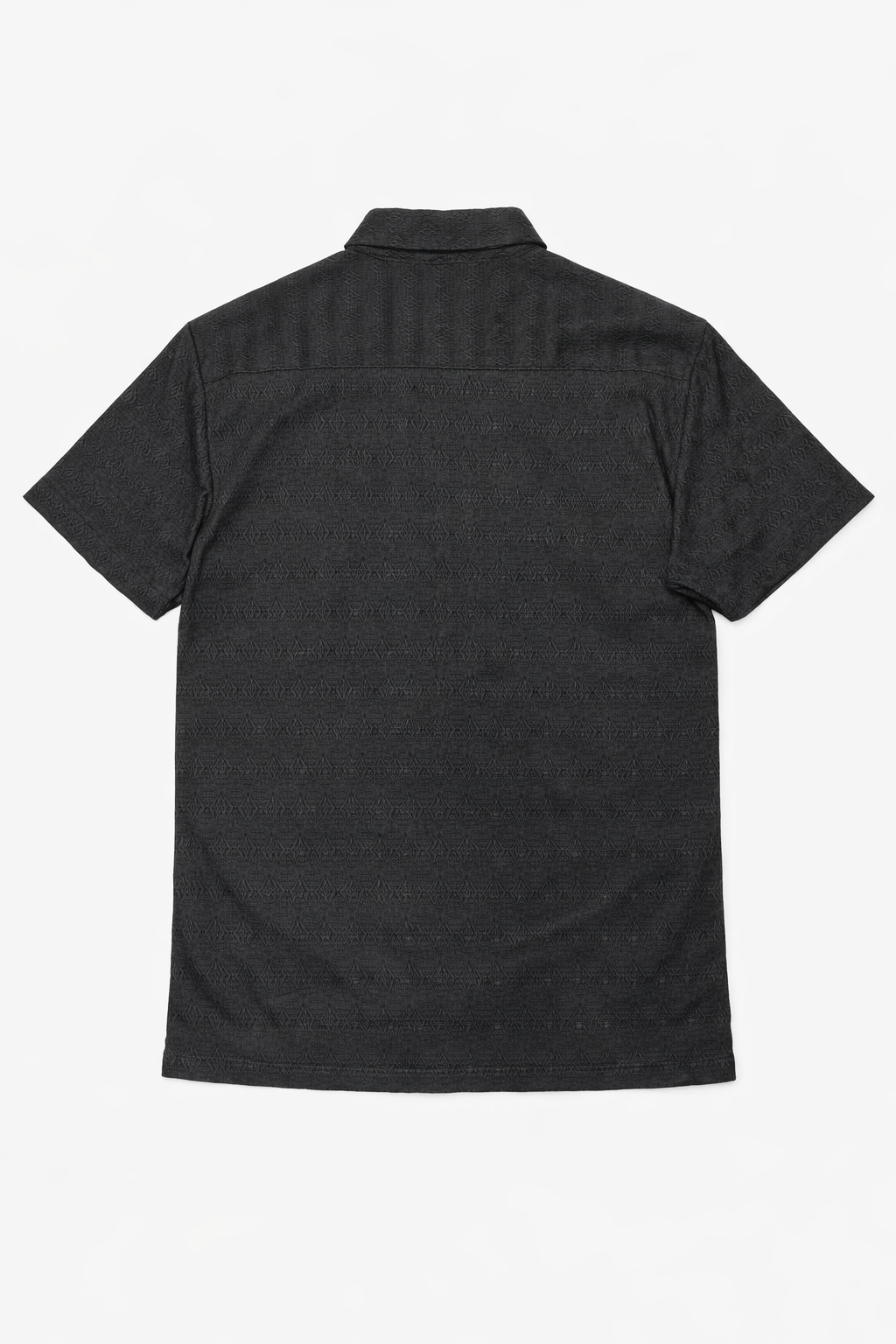 Camisa para Hombre Manga Corta Super Stretch Jacquard B61455 Negro