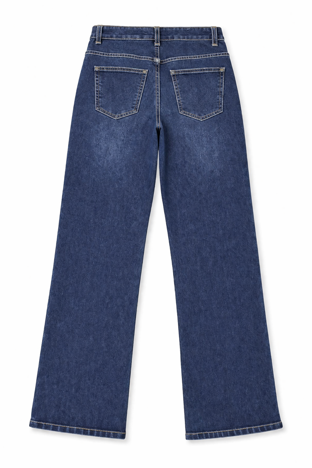 Jeans Para Mujer Wide Leg Con Pespunte Rectos V61102 Stone