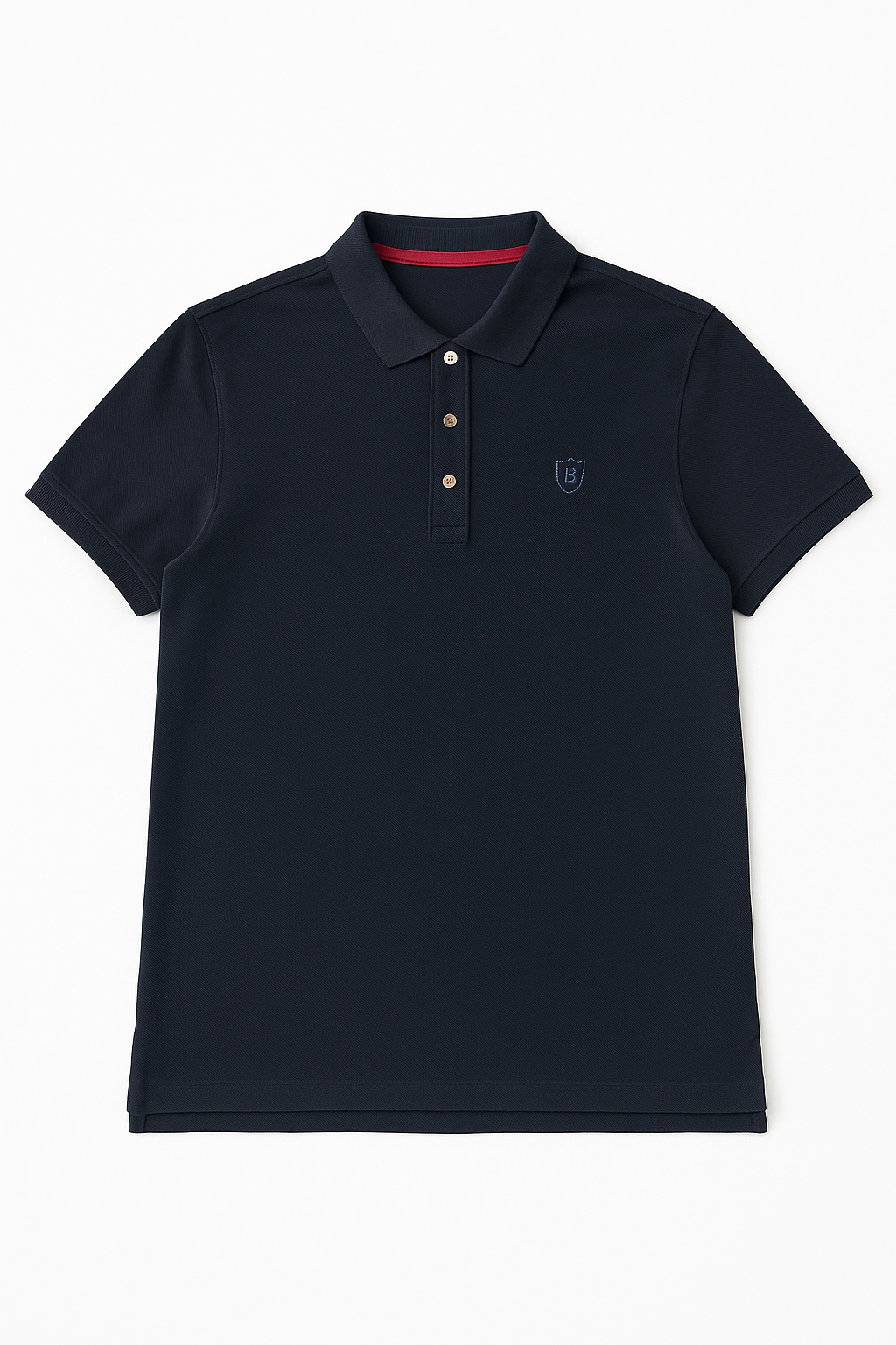 Playeras Polo Para Hombre Manga Corta Basica Bordado APOLOB Marino