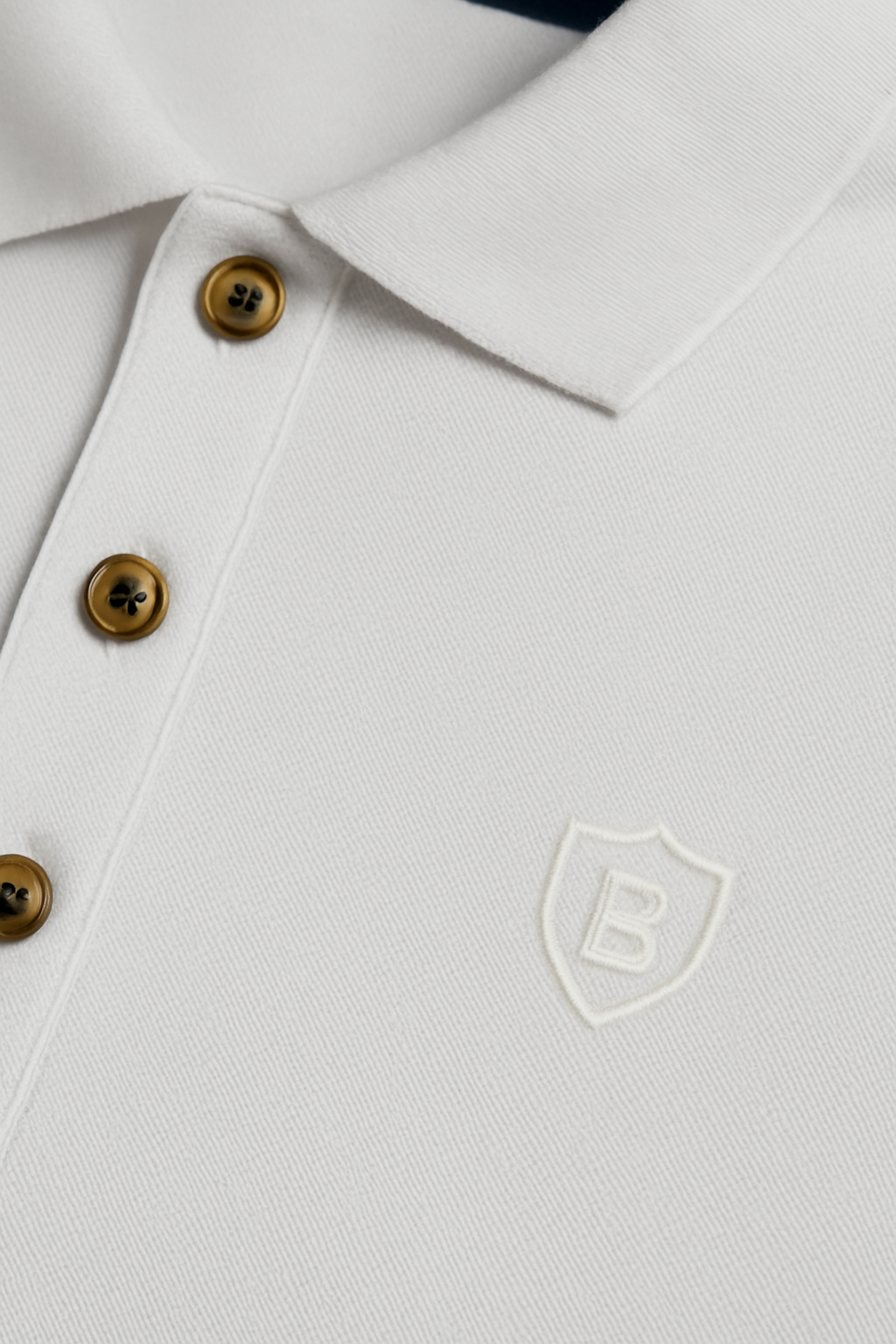 Playeras Polo Para Hombre Manga Corta Basica Bordado APOLOB Blanco