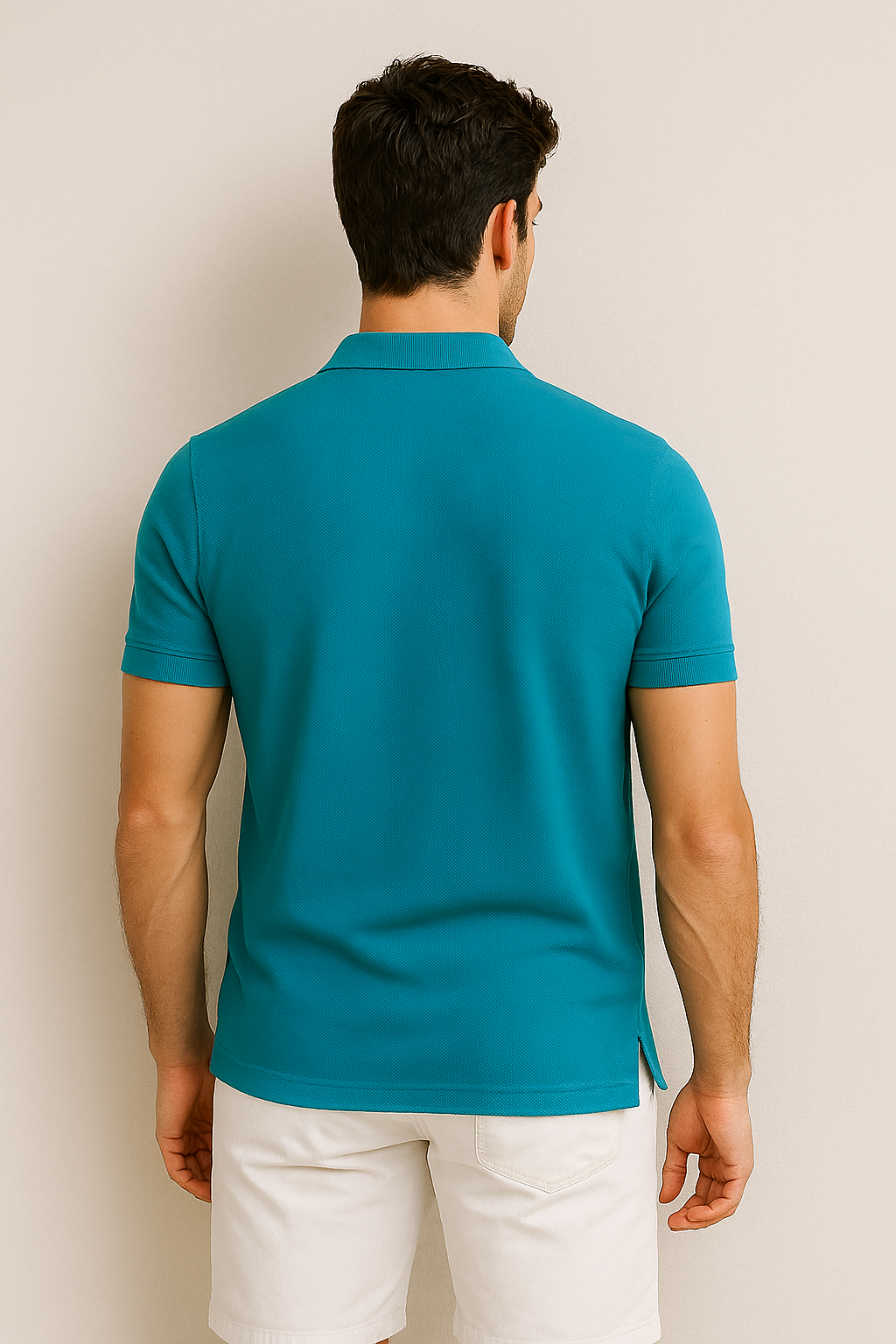 Playeras Polo Para Hombre Manga Corta Basica Bordado APOLOB Esmeralda