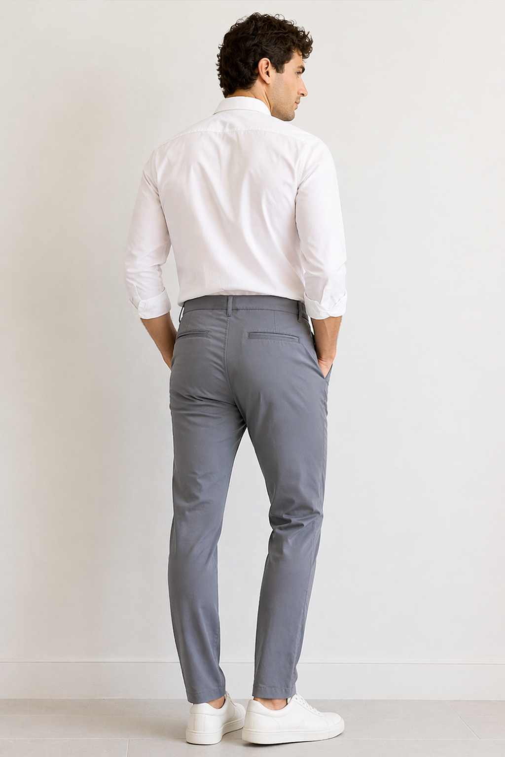 Pantalones Para Hombre Mechanic Formal Bolsillo Oculto Con Cierre G61301 Gris