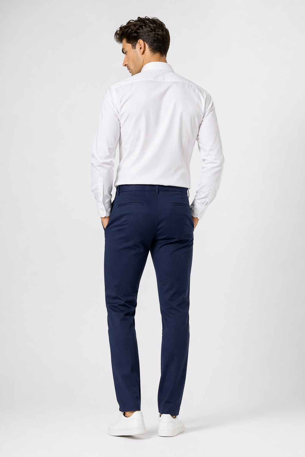 Pantalones Para Hombre Mechanic Formal Bolsillo Oculto Con Cierre G61301 Marino