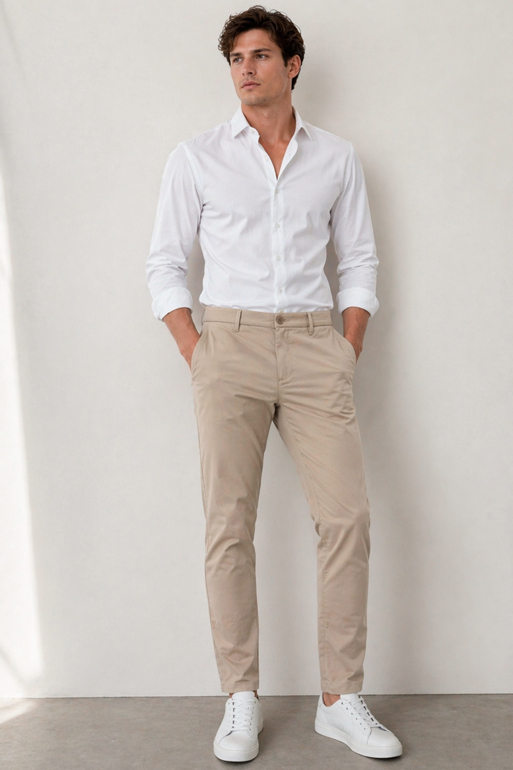 Pantalones Para Hombre Mechanic Formal Bolsillo Oculto Con Cierre G61301 Kaki