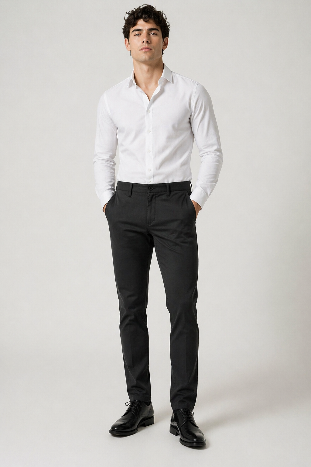 Pantalones Para Hombre Mechanic Formal Bolsillo Oculto Con Cierre G61301 Negro