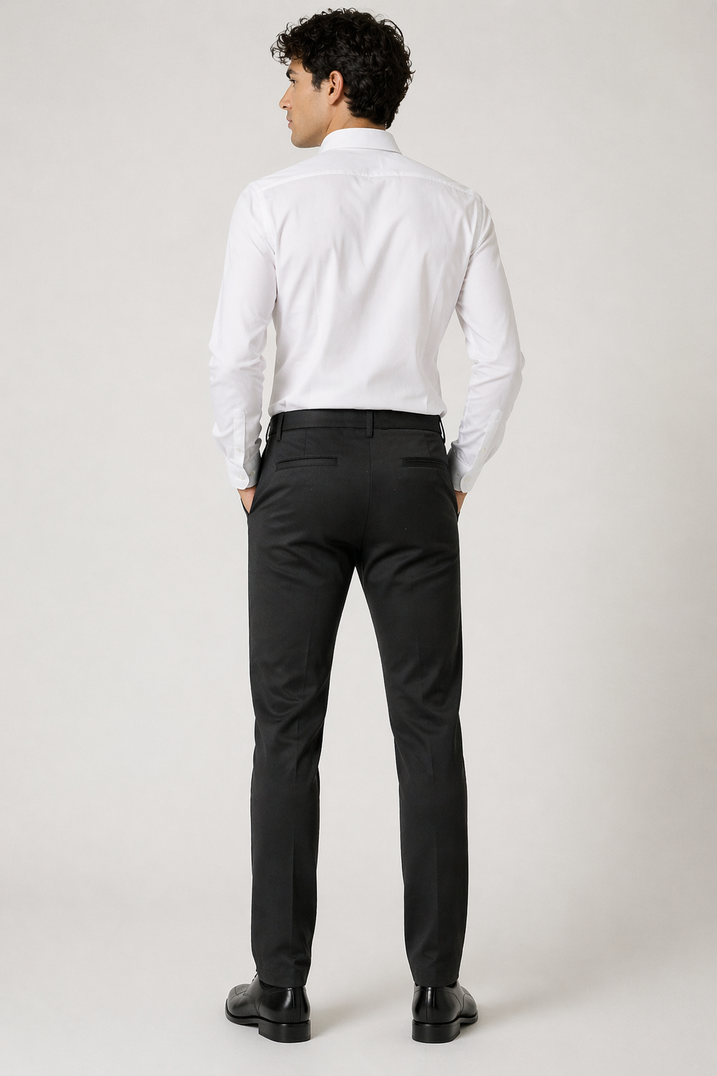 Pantalones Para Hombre Mechanic Formal Bolsillo Oculto Con Cierre G61301 Negro