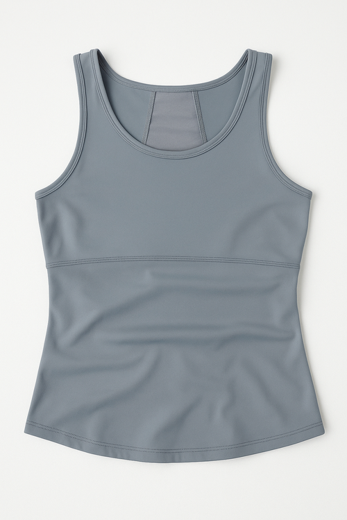 Playeras Deportivas para Mujer Espalda Mesh JYMB02 Gris