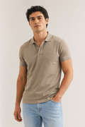 Playeras Polo Para Hombre Manga Corta Basica APOLBS Kaki