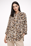 Blusas Para Mujer Oversize Estampado Leopardo N61114 Unico