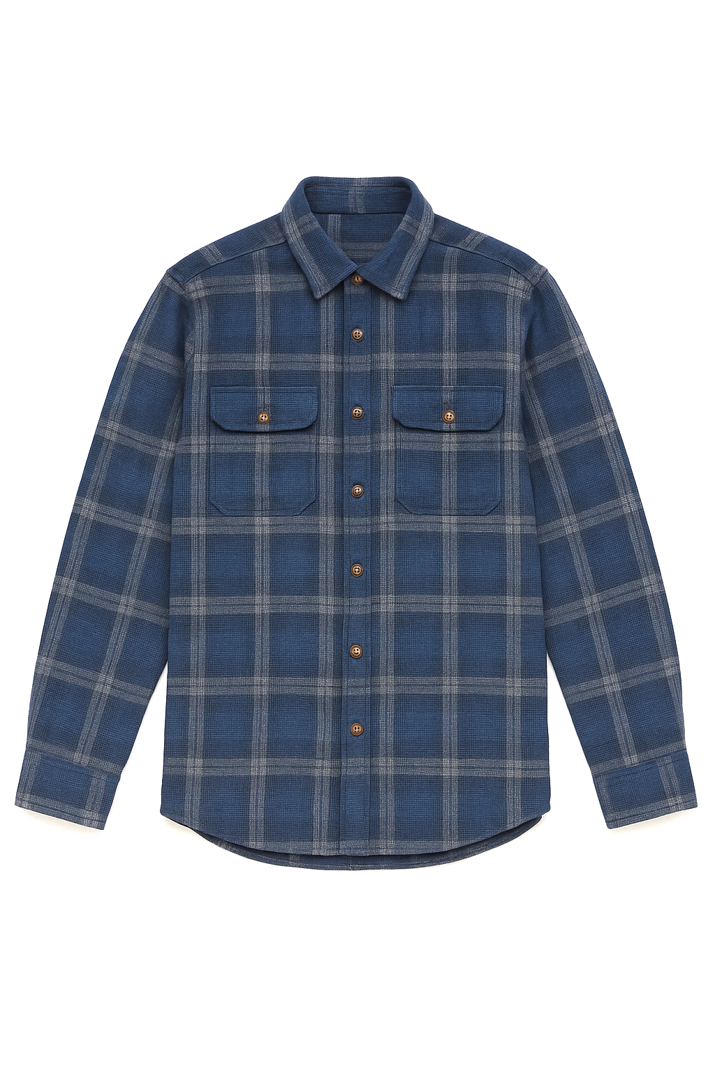 Camisolas Para Hombre Estilo Leñador B55128 Azul