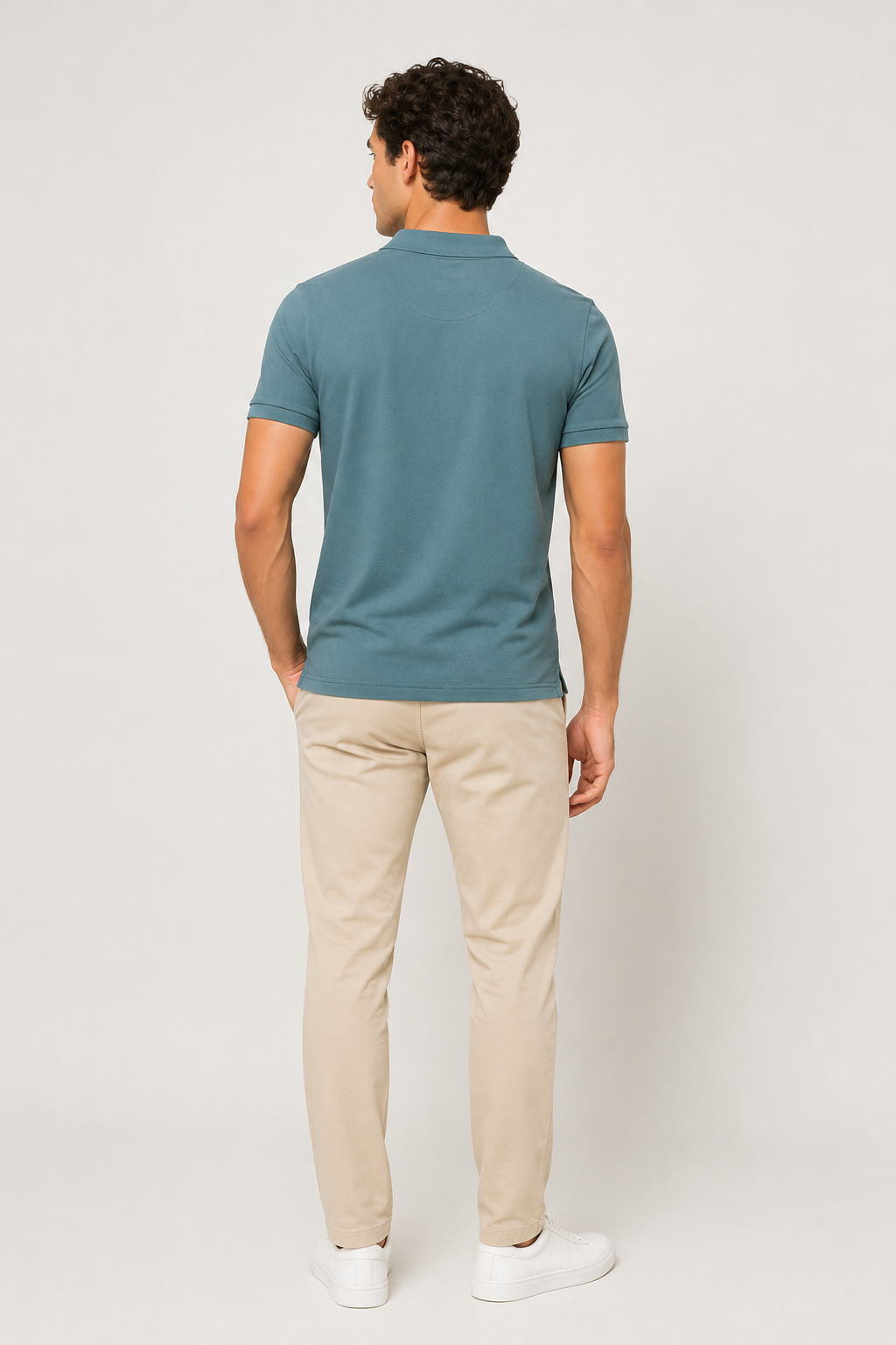 Playeras Polo Para Hombre Manga Corta Basica APOLBS Verde