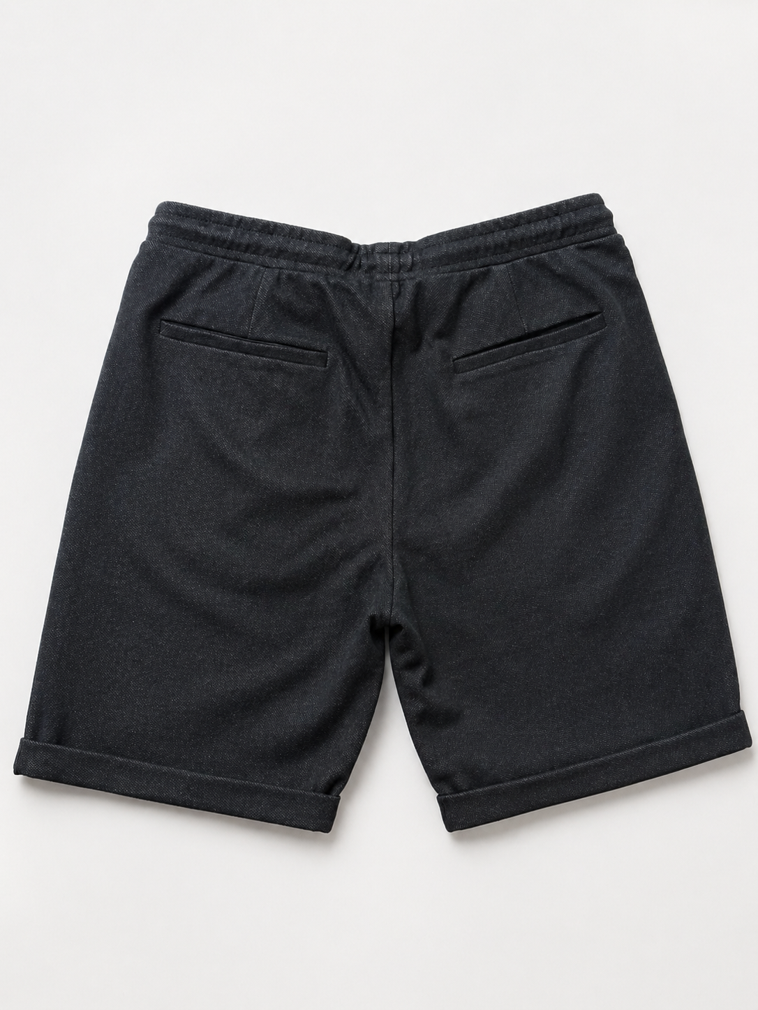 Shorts Para Hombre Bermudas Cortos Tejidos Con Jareta G61451 Negro