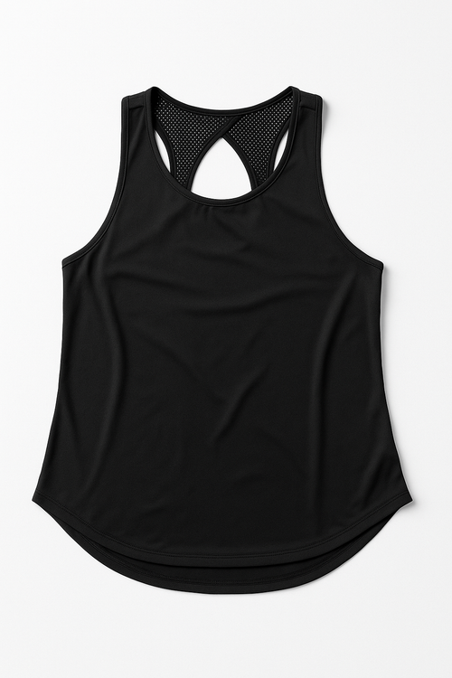 Playeras Deportivas para Mujer Espalda Cruzada JYW008 Negro