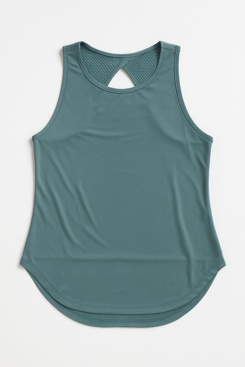 Playeras Deportivas para Mujer Espalda Cruzada JYW008 Sage