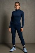 Chamarras Deportivas para Mujer Estilo Running Con Cierre MTWT01 Marino
