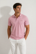 Playeras Polo Para Hombre Manga Corta Basica APOLBS Rosa