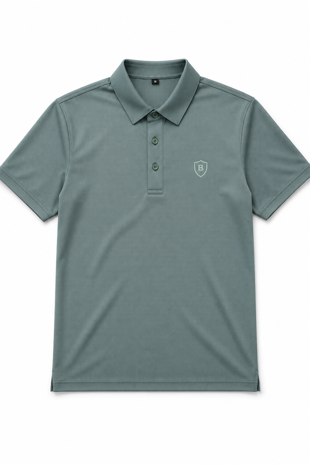 Playeras Polo Para Hombre Spandex Con Textura A55402 Verde