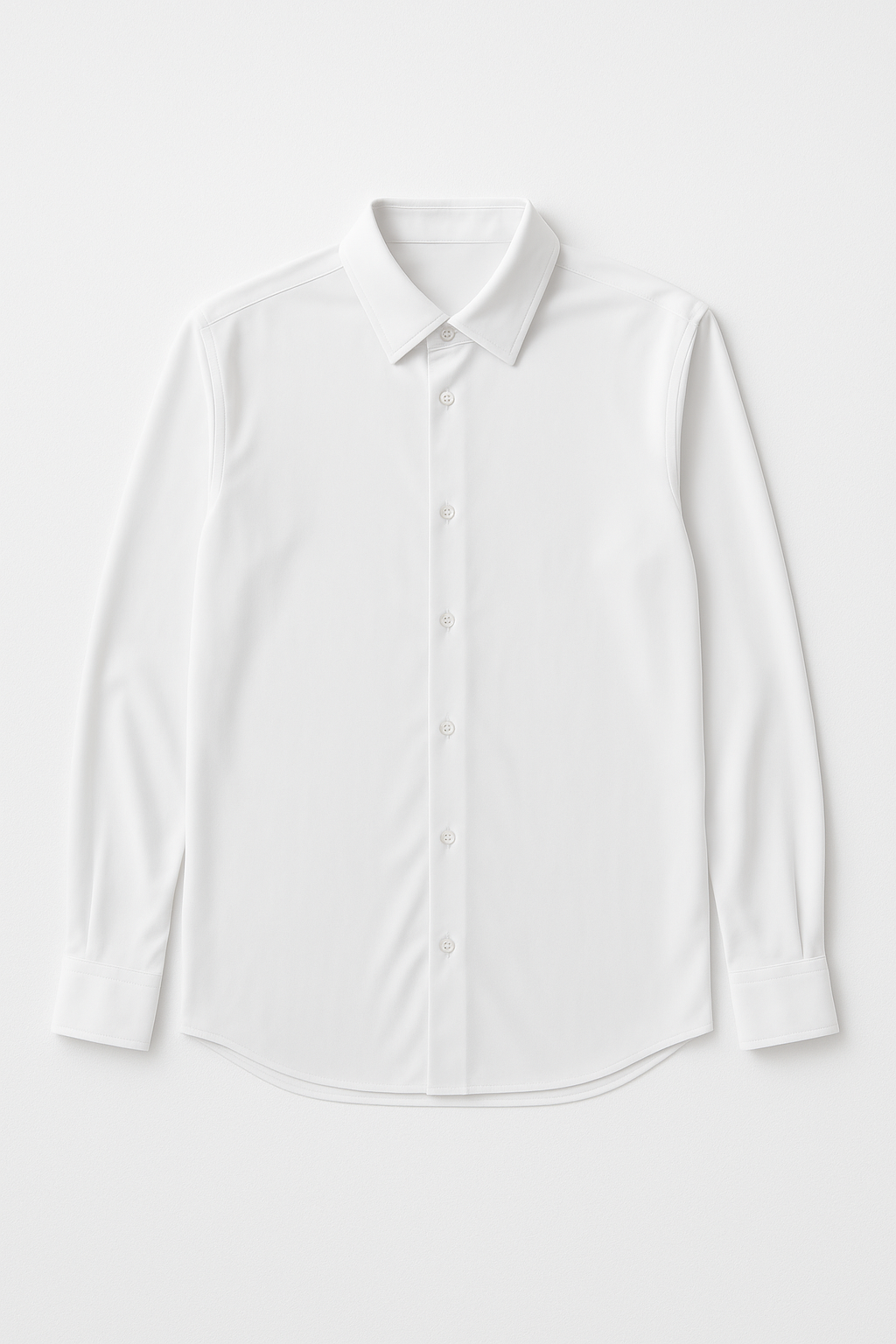 Camisas Para Hombre Premium Spandex B55401 Blanco