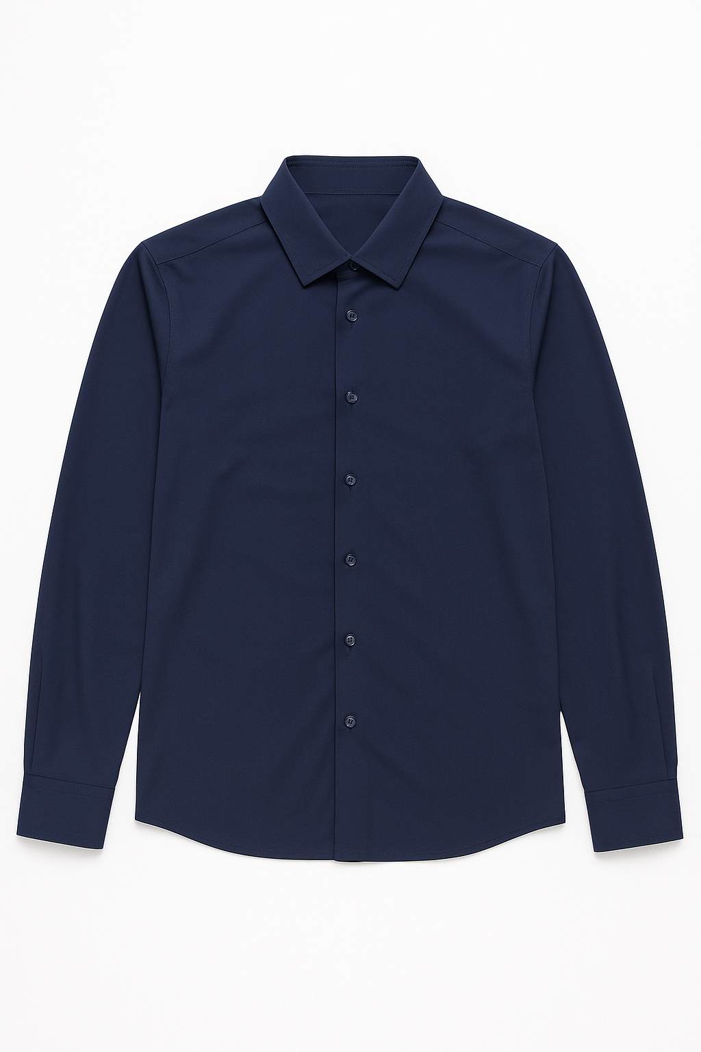 Camisas Para Hombre Super Stretch Sin Arrugas B55401 Marino