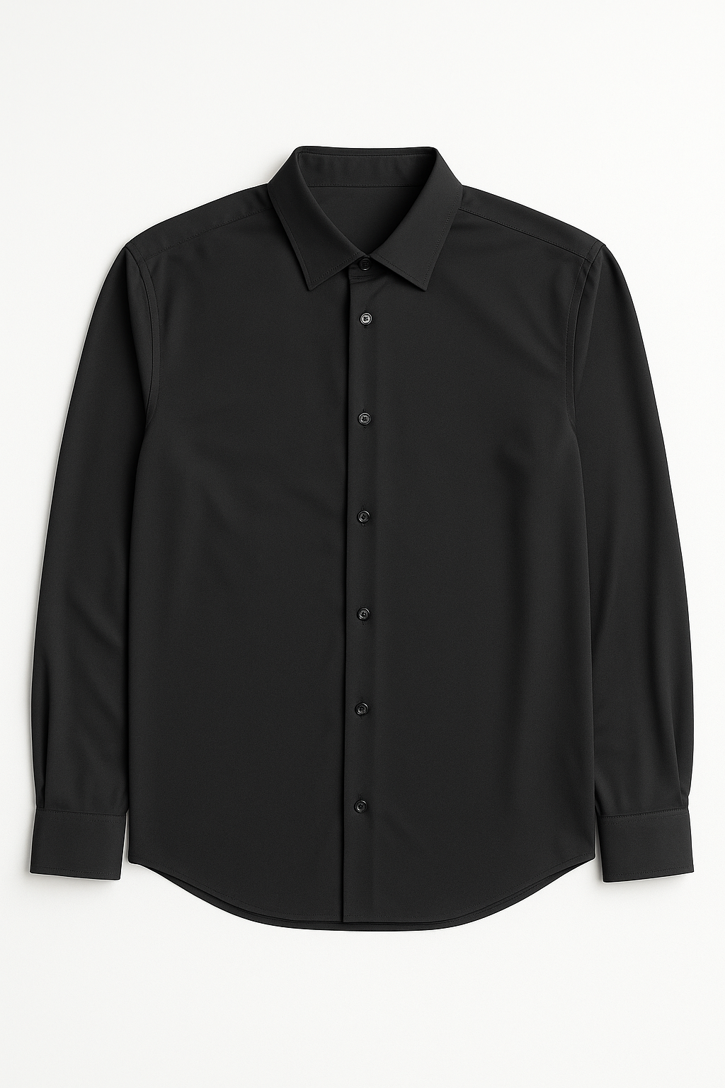 Camisas Para Hombre Premium Spandex B55401 Negro