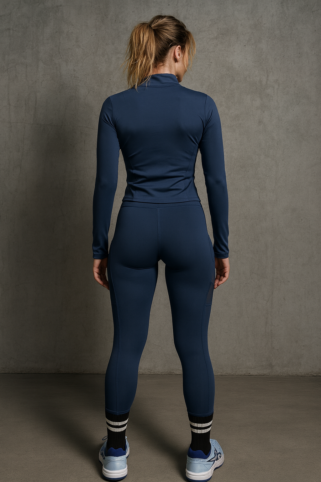 Chamarras Deportivas para Mujer Estilo Running Con Cierre MTWT01 Marino