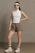 Blusas Deportivas para Mujer Compresión Ligera JYMW04 Blanco