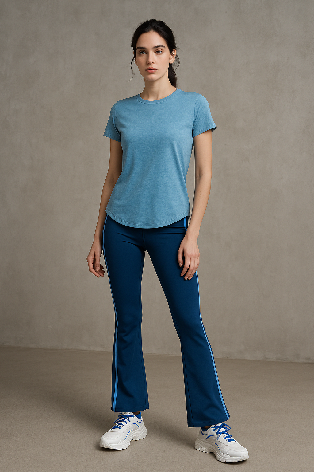 Playeras Deportivas para Mujer Básica MTHSDX Azul