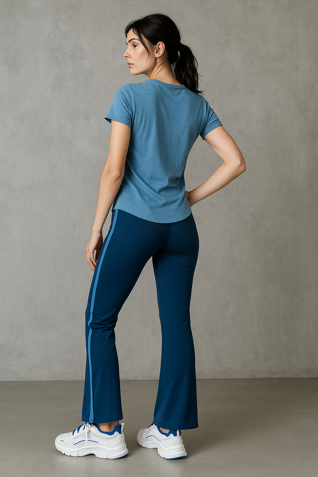 Playeras Deportivas para Mujer Básica MTHSDX Azul