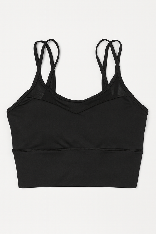 Tops Deportivos para Mujer Detalle Mesh MTXWX6 Negro