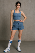 Shorts Deportivos para Mujer Ligero Estilo Running JYMK01 Denim