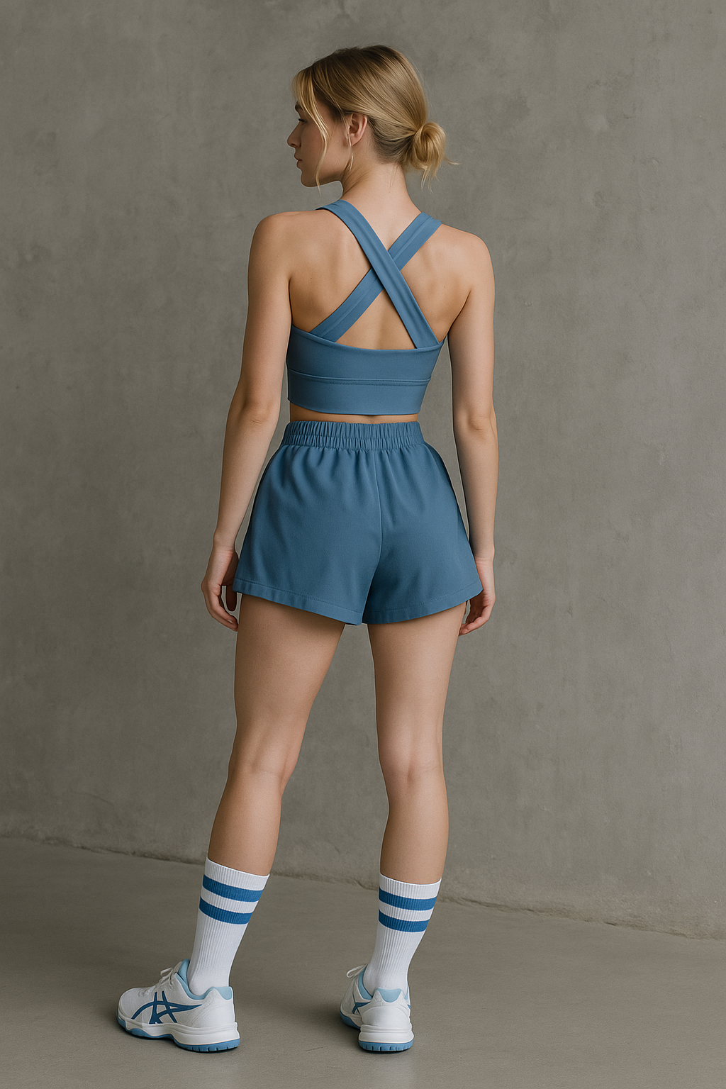 Tops Deportivos para Mujer Cierre Frontal Estructurado MTLLWX Denim