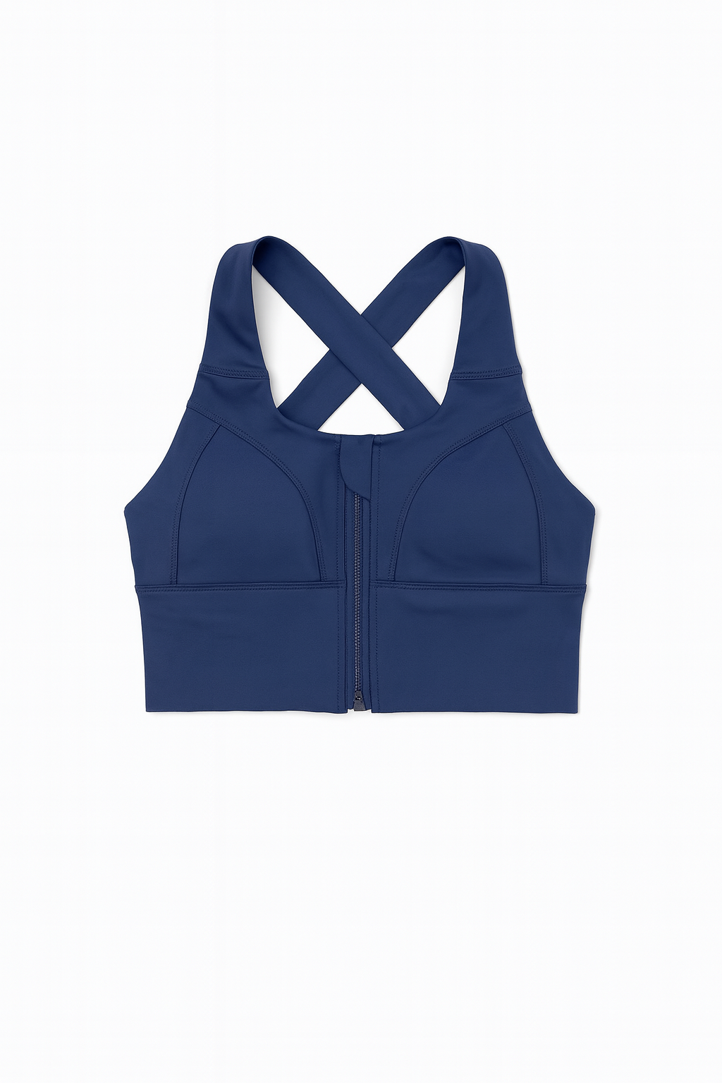 Tops Deportivos para Mujer Cierre Frontal Estructurado MTLLWX Marino