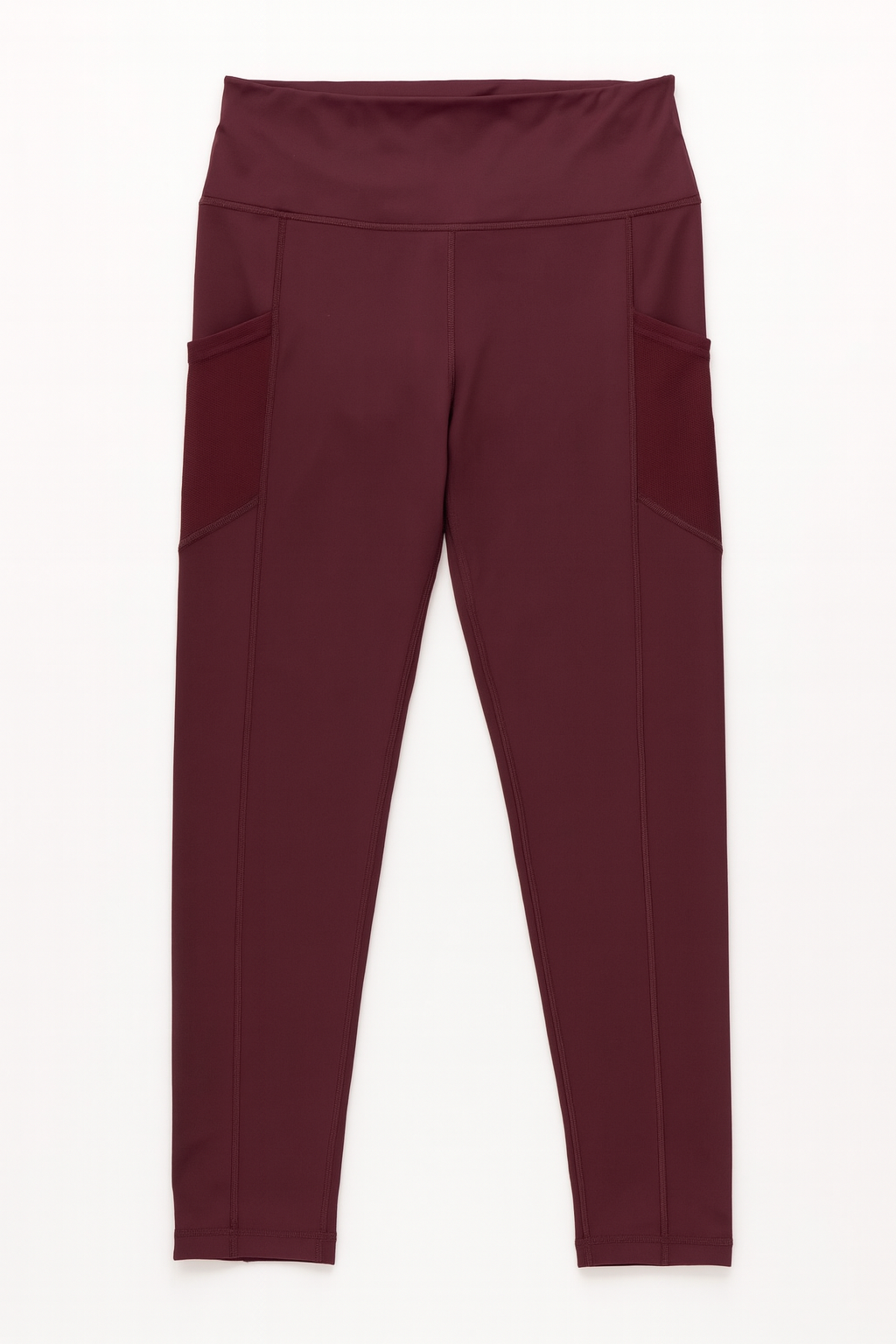 Leggins Deportivos para Mujer Con Bolsillos Mesh MTCK90 Vino