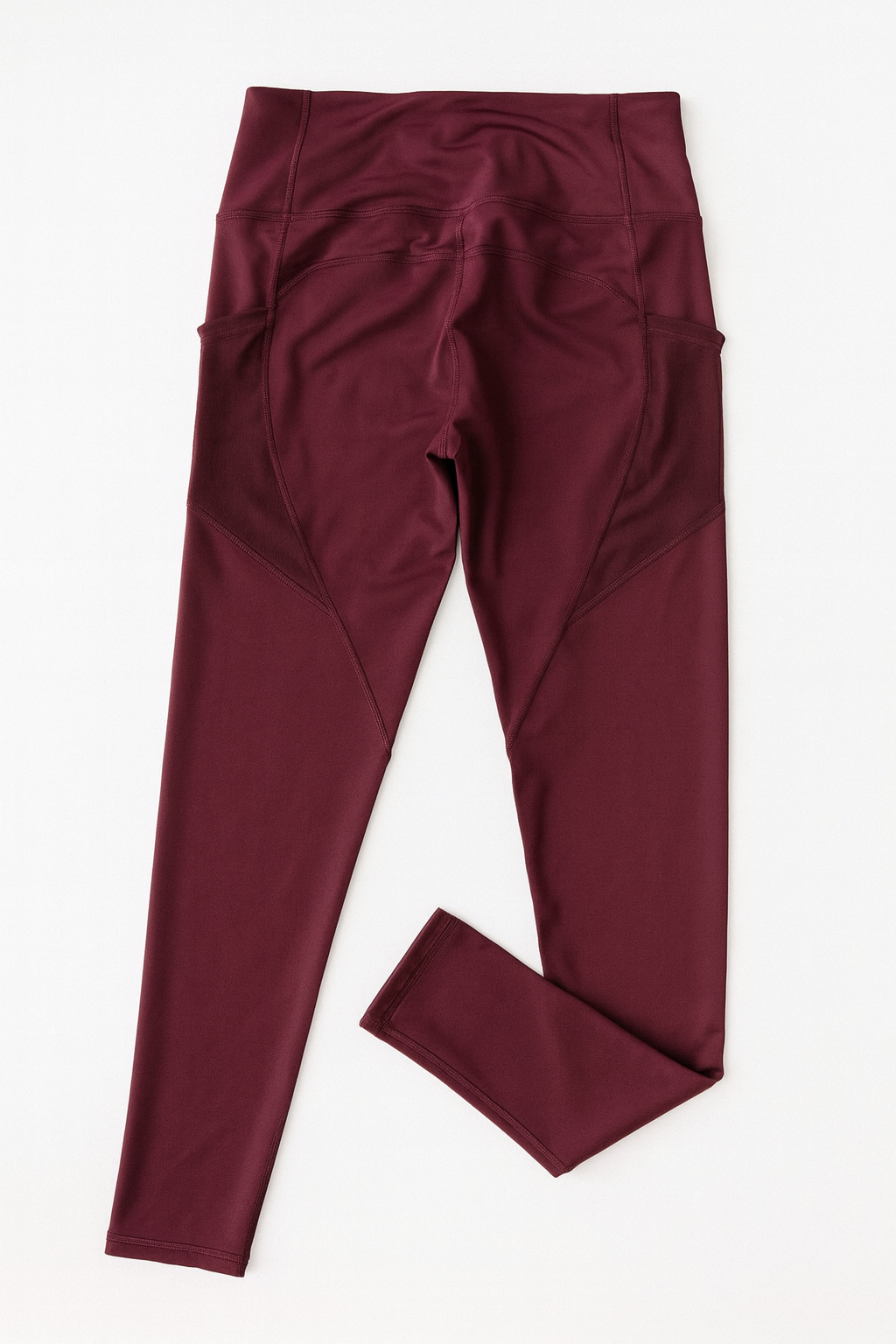 Leggins Deportivos para Mujer Con Bolsillos Mesh MTCK90 Vino