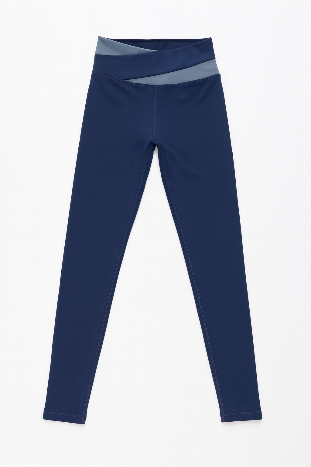 Leggins Deportivos para Mujer Cintura Cruzada Bicolor JYMK00 Marino