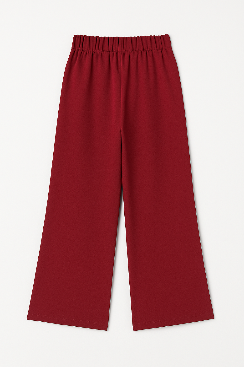 Pantalones Para Mujer Corte Amplio Estilo Fluido W53120 Vino