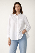 Blusas Para Mujer Camisera Popelina N61110 Blanco