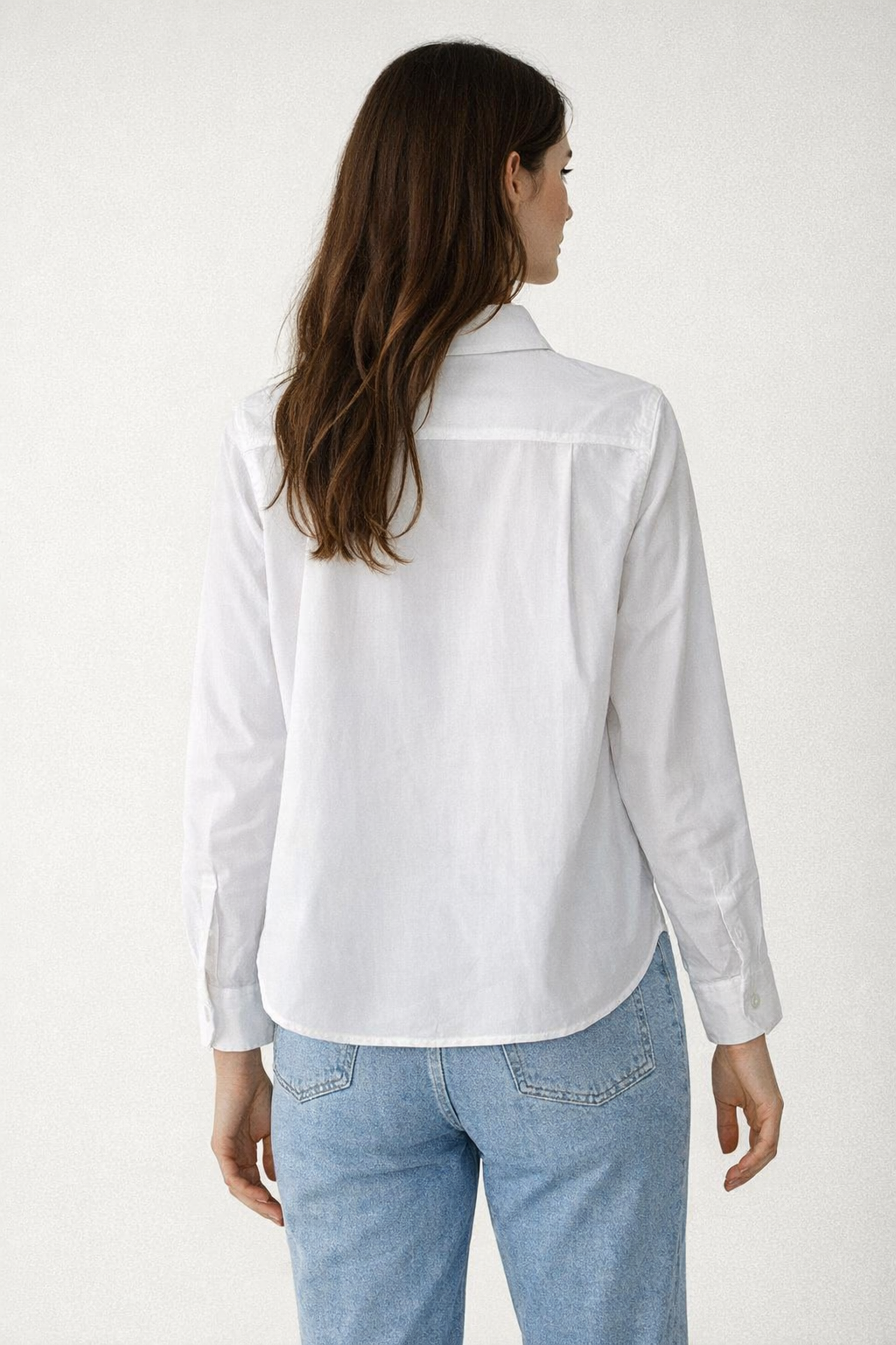 Blusas Para Mujer Camisera Popelina N61110 Blanco