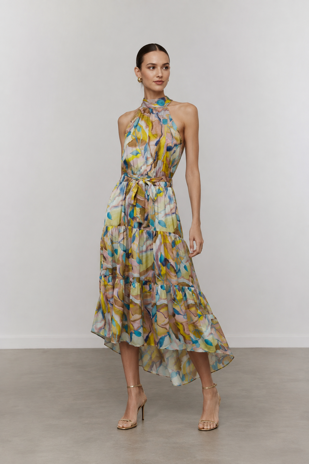 Vestidos Para Mujer Midi Largo Satinado S63102 Unico